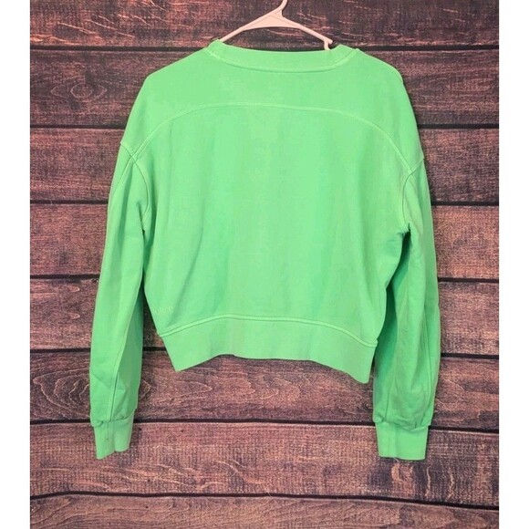 Lululemon Perfectly Oversized Cropped Softstreme Lime Green Sz S/XS(no tag) - Picture 2 of 8